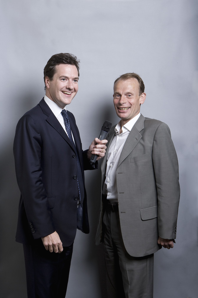 MP George Osbourne and Journalist Andrew Marr
