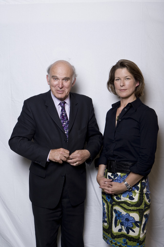 MP Vince Cable and Journalist Stephanie Flanders