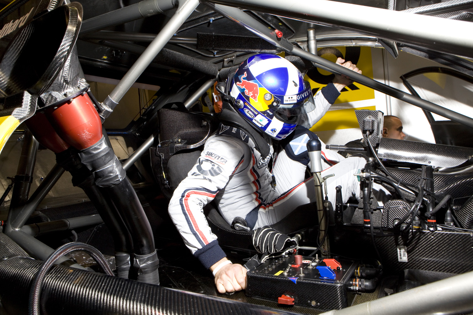 David Coulthard prepares for racing at the DTM series in Germany