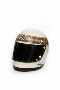 Jackie Stewart's orignal crash helmet