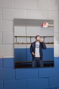 Rugby player for Cardiff Blues, Wales and the British and Irish Lions, shot for Red Bull.