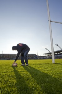 Rugby player for Cardiff Blues, Wales and the British and Irish Lions, shot for Red Bull.