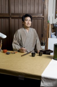 Mr Ikeda (Taka-Mori-e) 7th generation of Takumi of Japanese lacquer hand craft