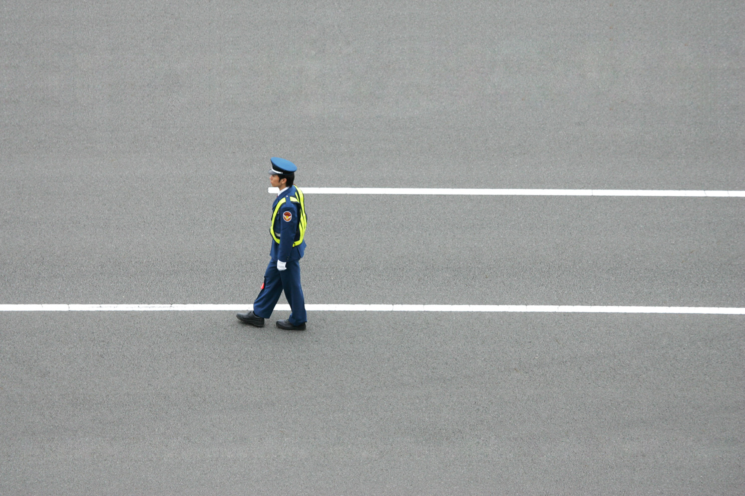 A policeman at the Suzuka Circuit, Japan 