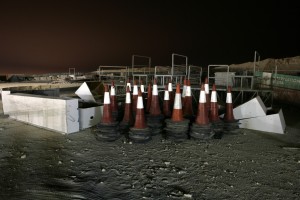 Photographs taken in the middle of the night, at the Bahrain International Circuit.