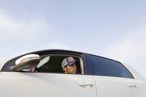 Jean-Eric Vergne driving through the outskirts of Faenza, Italy.