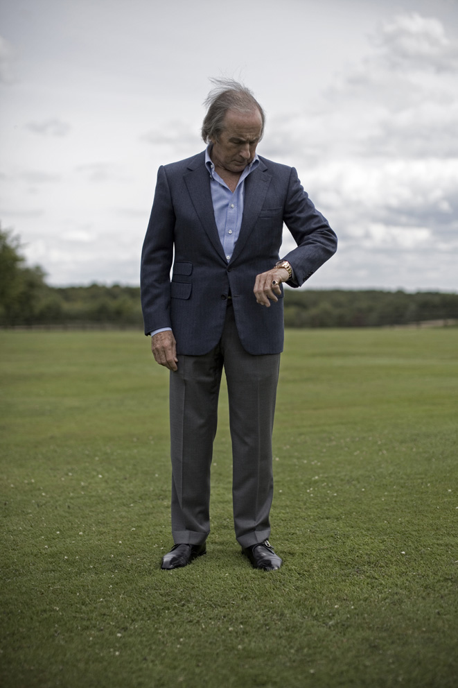 From - JACKIE STEWART - The 3 times F1 world champion, shot at home