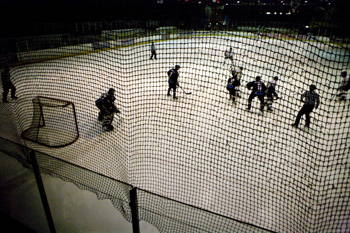 Game day at Planet Ice, watching the Milton Keynes Lightning Ice-Hockey team.