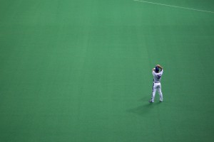 Fielder waits for action