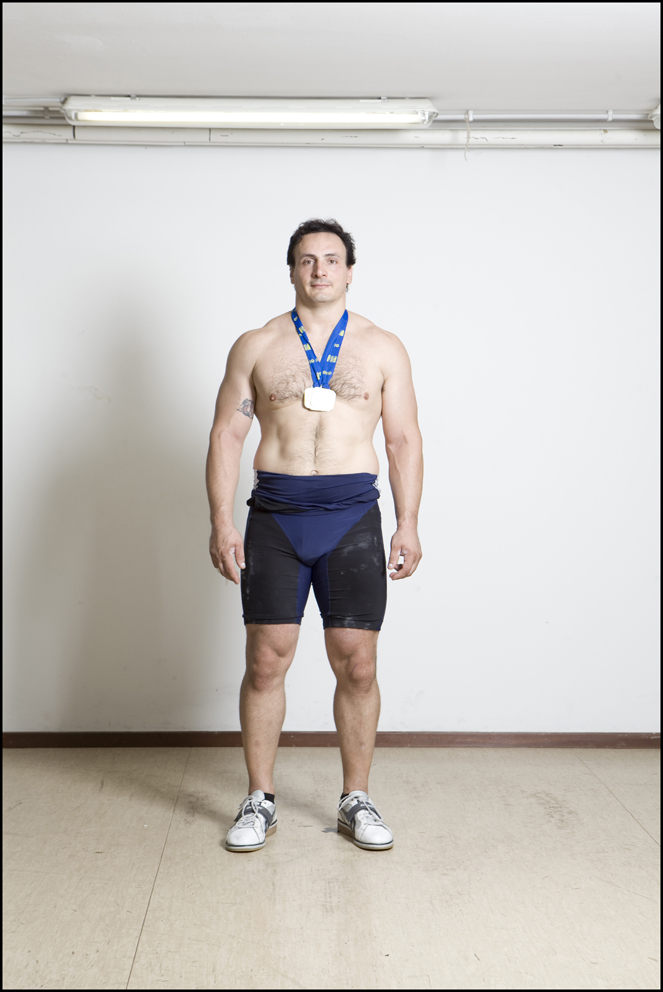 Andrea Rovatti, Italy, Weightlifting (left) Ewald Fisher, Austria, Weightlifting (right)
