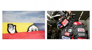 The Michelin man and Minardi F1Driver Christijan Albers