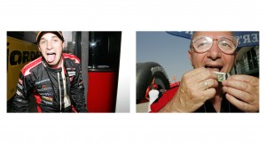 Minardi driver Christijan Albers and some old dude