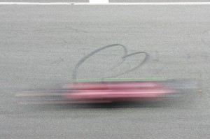 Tyre marks on f1 track