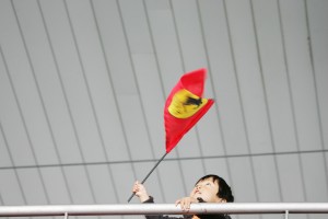 A young fan at the Chinese Grand Prix