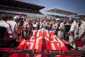 A packed grid at the Le Mans 24 hour race