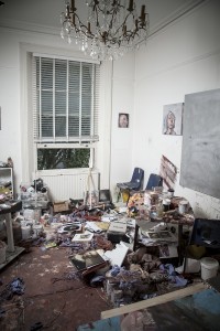 Artist and painter Antony Micallef's artist studio