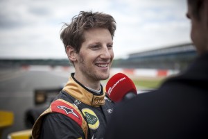 Romain Grosjean test drives Alain Prosts championship winning F1 car.